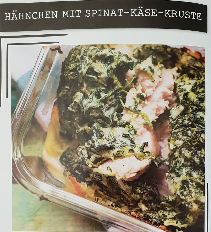 Low Carb Hähnchen mit cremiger Spinat Käse Kruste von NinaReisch | Hochgeladen von: NinaReischl91