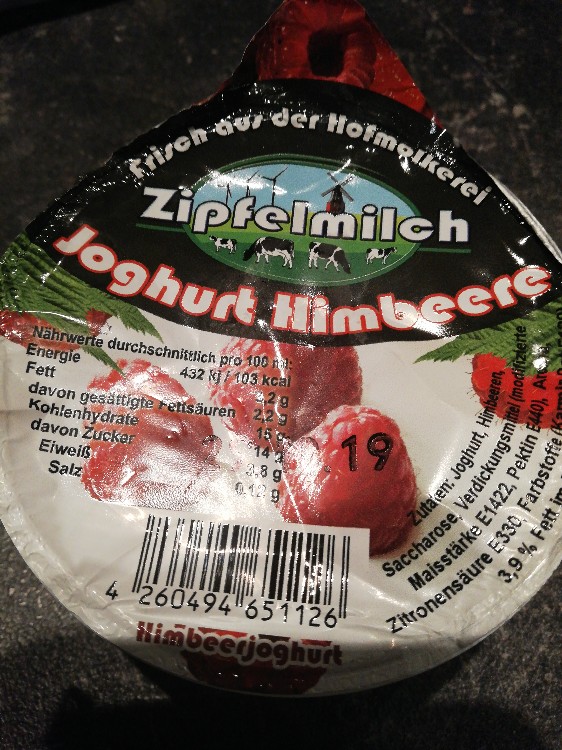 Joghurt Himbeere, 3,2% von hibu | Hochgeladen von: hibu