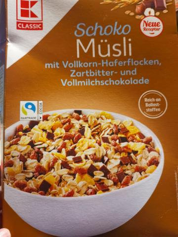 Schoko Müsli mit Vollkorn-Haferflocken, Zartbitter- und Vollmilc | Hochgeladen von: Ralleybiene