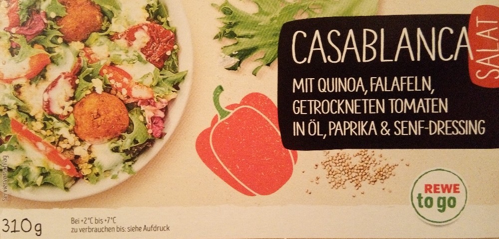 Salat Casablanca, mit Quinoa, Falafeln, getrockneten Tomaten in  | Hochgeladen von: quaithe