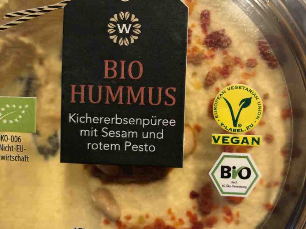 Bio Hummus Kichererbsenpürree, mit Sesam und rotem Pesto von And | Hochgeladen von: Andiria