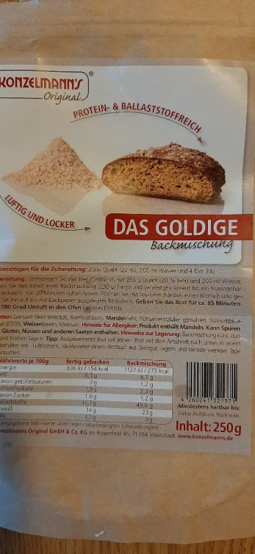 konzelmann Brot das goldene, Wasser, Quark, ei von Sylke27 | Hochgeladen von: Sylke27