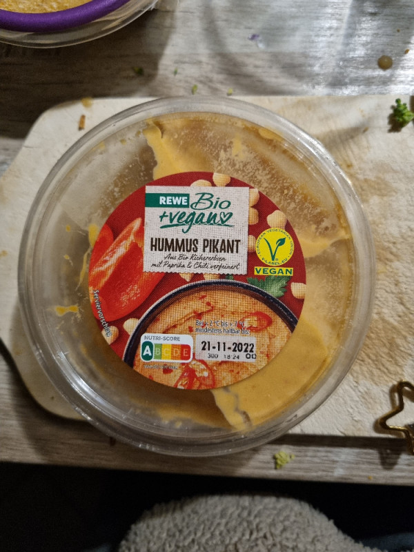 Rewe Hummus Bio+Vegan pikant von Lara1608 | Hochgeladen von: Lara1608