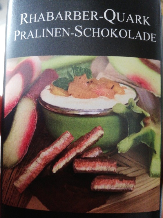 Rhabarber-Quark-Schokolade, handgeschöpft von Schafgesang | Hochgeladen von: Schafgesang