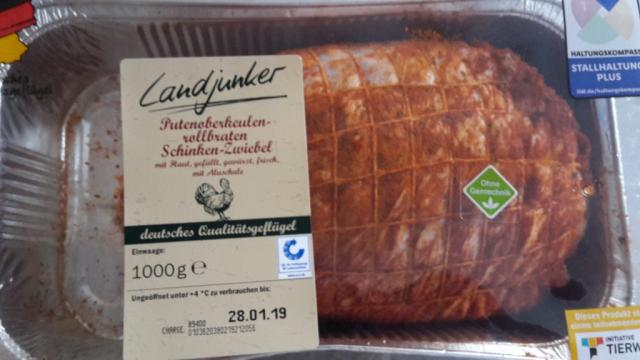 Putenoberkeulenrollbraten, Schinken-Zwiebel | Hochgeladen von: recajuka