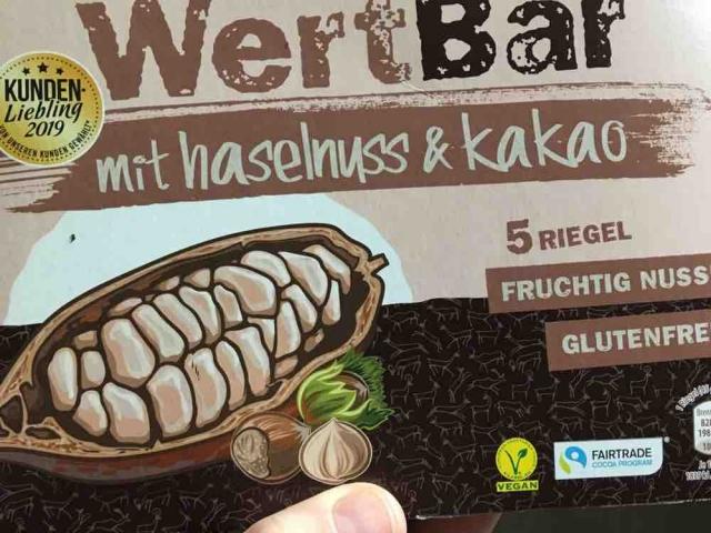 WertBar mit Haselnuss & Kakao, vegan, glutenfrei, 45 g Riege | Hochgeladen von: yvonnema