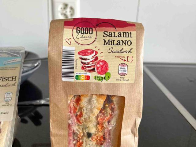 Salami Milano sandwich by Miichan | Uploaded by: Miichan