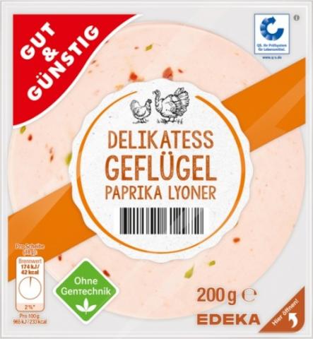 Geflügel Paprika Lyoner, Delikatess | Hochgeladen von: rowiller