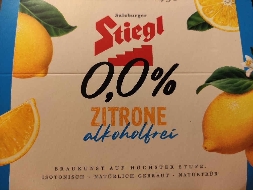 Stiegl 0,0, Zitrone alkoholfrei von cellotini530 | Hochgeladen von: cellotini530