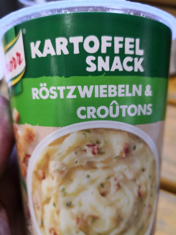 Hüttenschmaus Kartoffelpüree mit Röstizwiebeln und Croutons von  | Hochgeladen von: miatl123