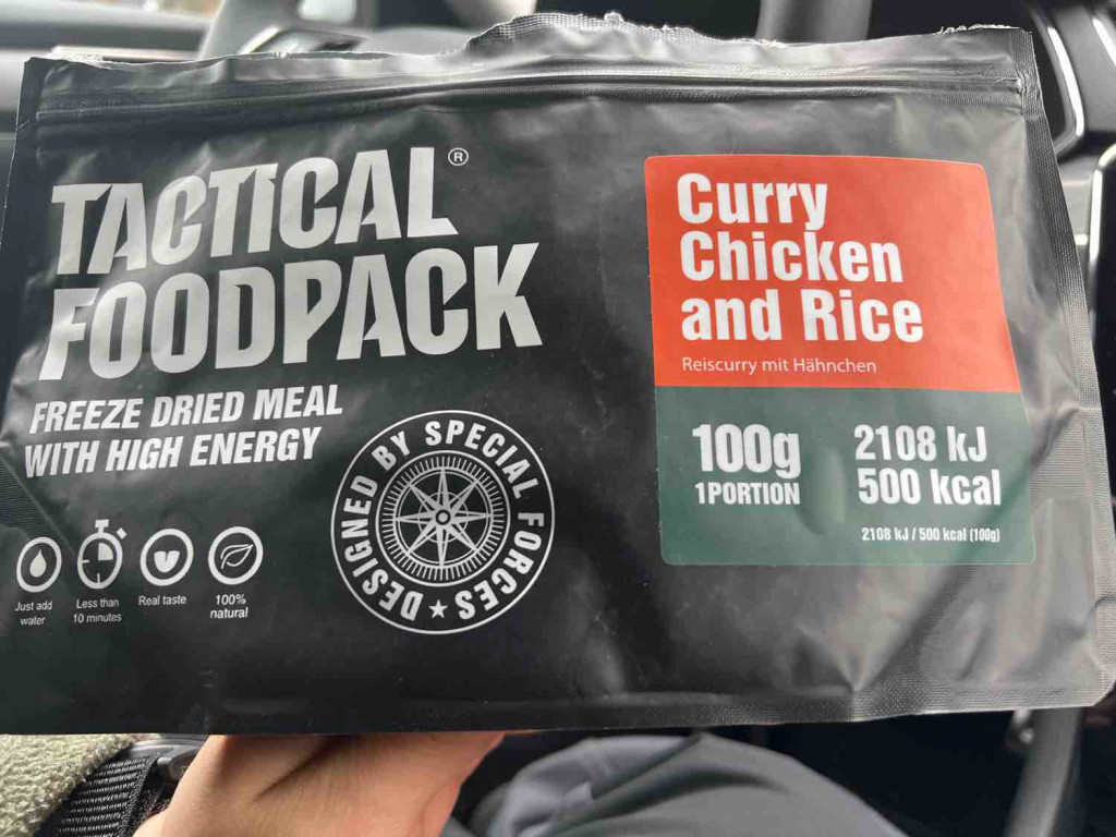 Tactical Foodpack Curry Chicken and. Rice, 300 ml Wasser von Ann | Hochgeladen von: AnnaButchi