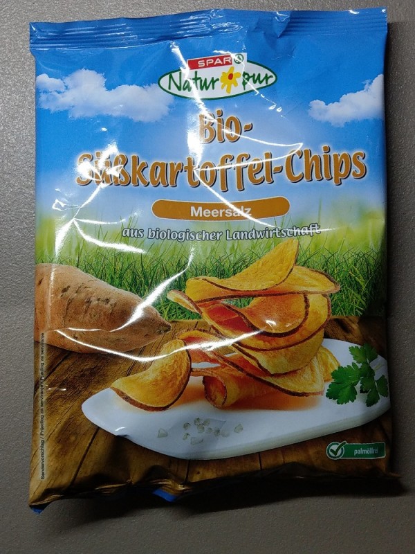 Bio-Süßkartoffel-Chips, Meersalz von Eatlesswalkmore | Hochgeladen von: Eatlesswalkmore