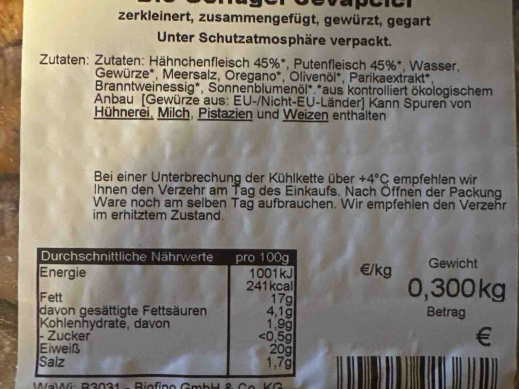 Bio Geflügel Cevapcici von Buddelflink | Hochgeladen von: Buddelflink