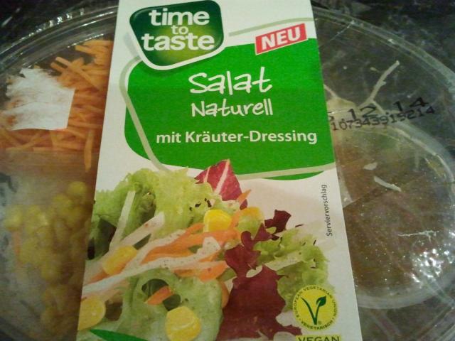 Salat Naturell, mit Kräuter-Dressing | Hochgeladen von: huhn2