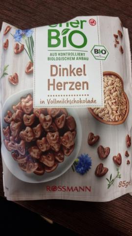 Dinkel Herzen, in Vollmilchschokolade von Anja Biel | Hochgeladen von: Anja Biel