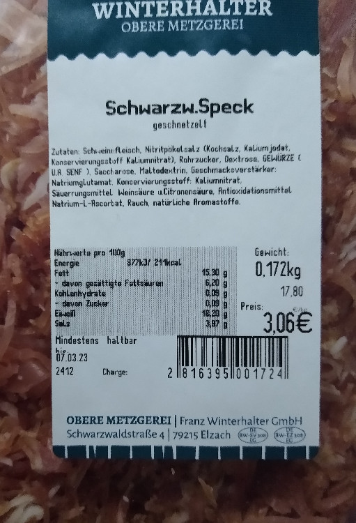 Schwarzw. Speck, geschnetzelt von fuelli | Hochgeladen von: fuelli