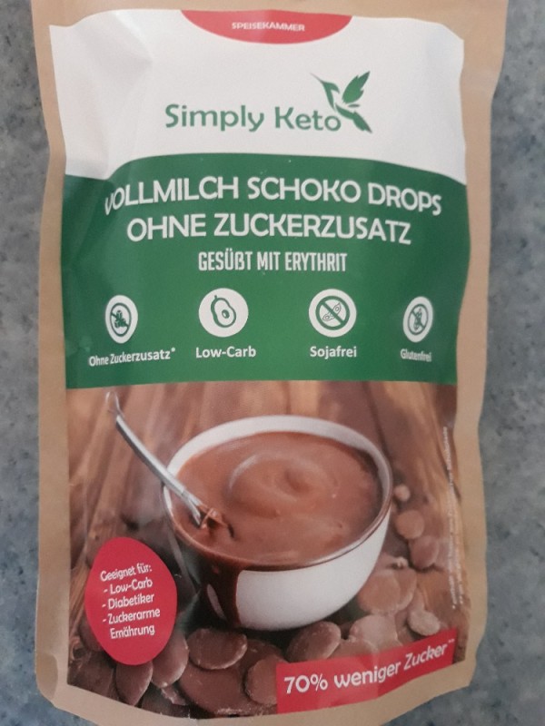 Vollmilch Schoko Drops, gesüßt mit Erythrit von katerina.patzel | Hochgeladen von: katerina.patzel