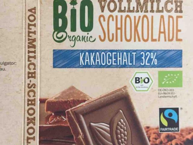 Bio Organic Vollmilch Schokolade, 32% Kakaogehalt von MiSp | Hochgeladen von: MiSp