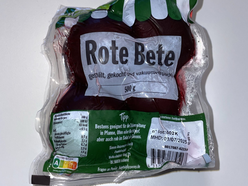 Rote Beete, geschält, gekocht, vakuum von dora123 | Hochgeladen von: dora123