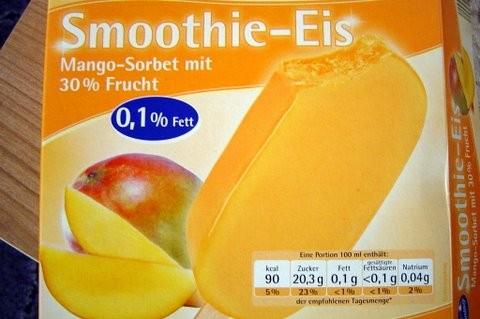 Ice-Fantasy Smoothie-Eis, Mango-Sorbet mit 30% Frucht | Hochgeladen von: tea