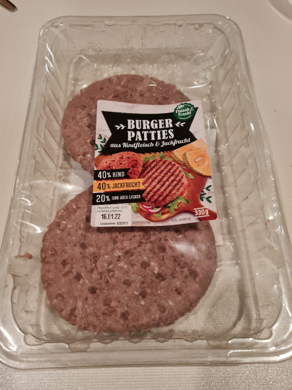 Burger Patties, aus Rindfleisch und Jackfrucht von Marcus_Coburg | Hochgeladen von: Marcus_Coburg
