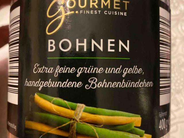 Gourmet Bohnen gelbe und grüne Bohnenbündchen, handgebunden von  | Hochgeladen von: mottenprinzessin