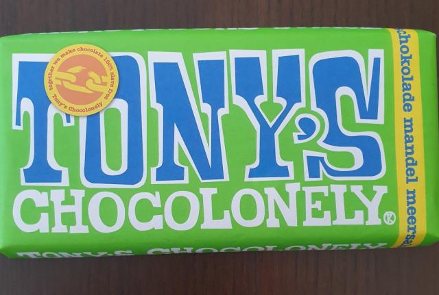 Tonys Chocolonely Zartbitterschokolade mit Mandeln und Meers | Hochgeladen von: Amy83