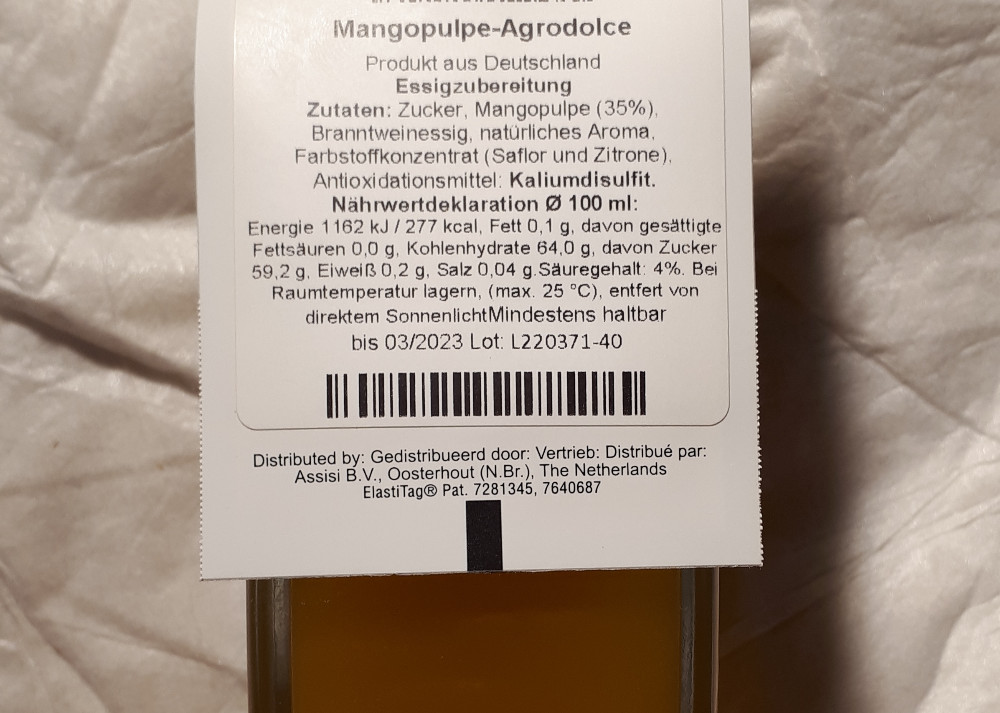 Mangopulpe-Agrodolce, Essigzubereitung, Essig, Saflor & Zitr | Hochgeladen von: Enomis62