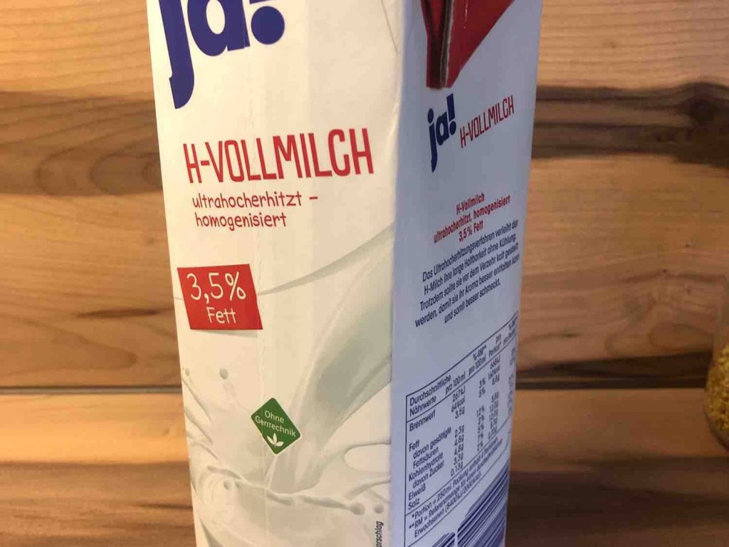 Diverse, ja! H-Vollmilch 3,5% Fett Kalorien - Neue Produkte - Fddb