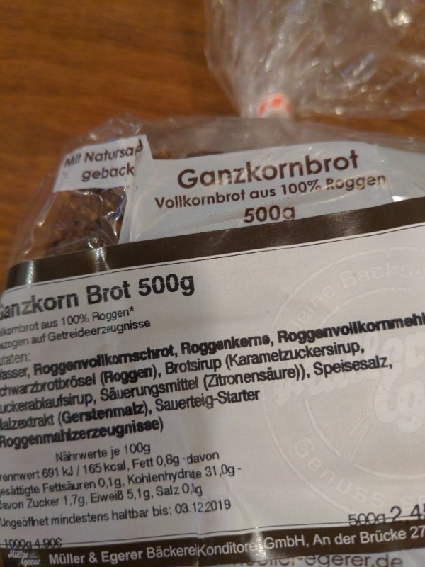 Ganzkorn Brot, Vollkornbrot aus 100% Roggen von VolkerB | Hochgeladen von: VolkerB