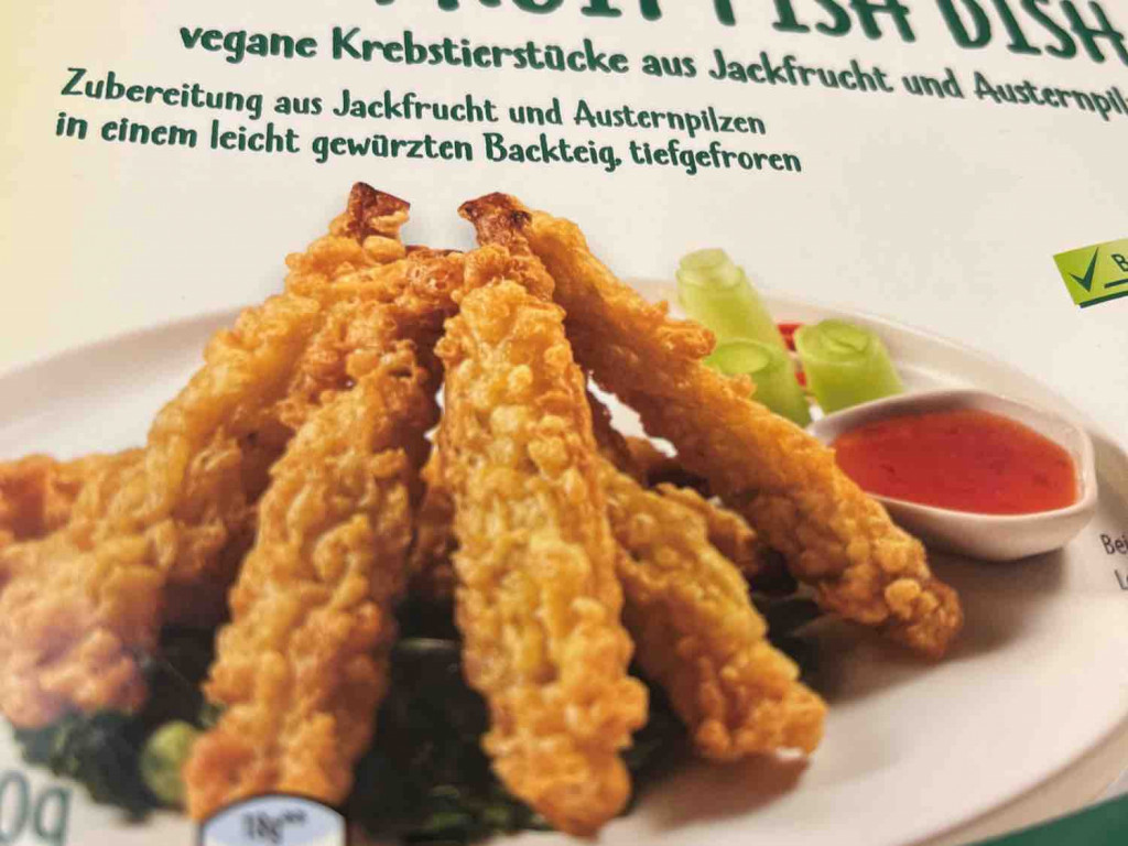 Jackfruit Fish Dish, vegane Krebstierstücke aus Jackfrucht und A | Hochgeladen von: kausel510