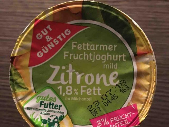 Fettarmer Fruchtjoghurt mild 1,8%, Zitrone von Krue | Hochgeladen von: Krue