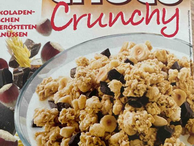 Choco Crunchy, Mit Schokoladenstückchen und gerösteten Haselnüs  | Hochgeladen von: lachsman