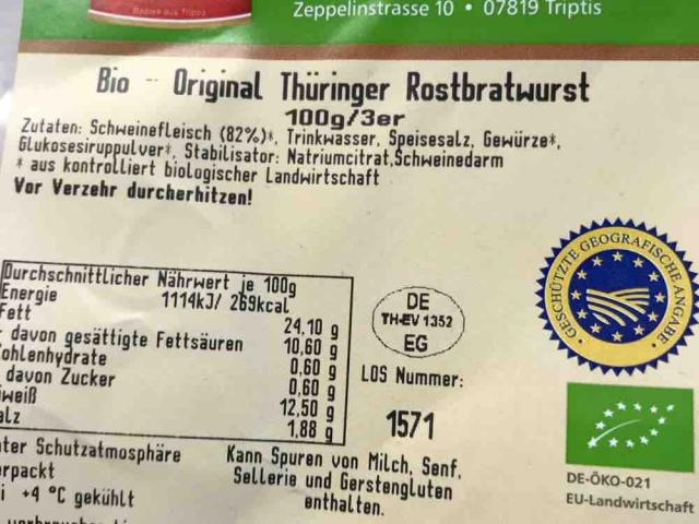 Bio Original Thüringer Rostbratwurst von Skoach | Hochgeladen von: Skoach