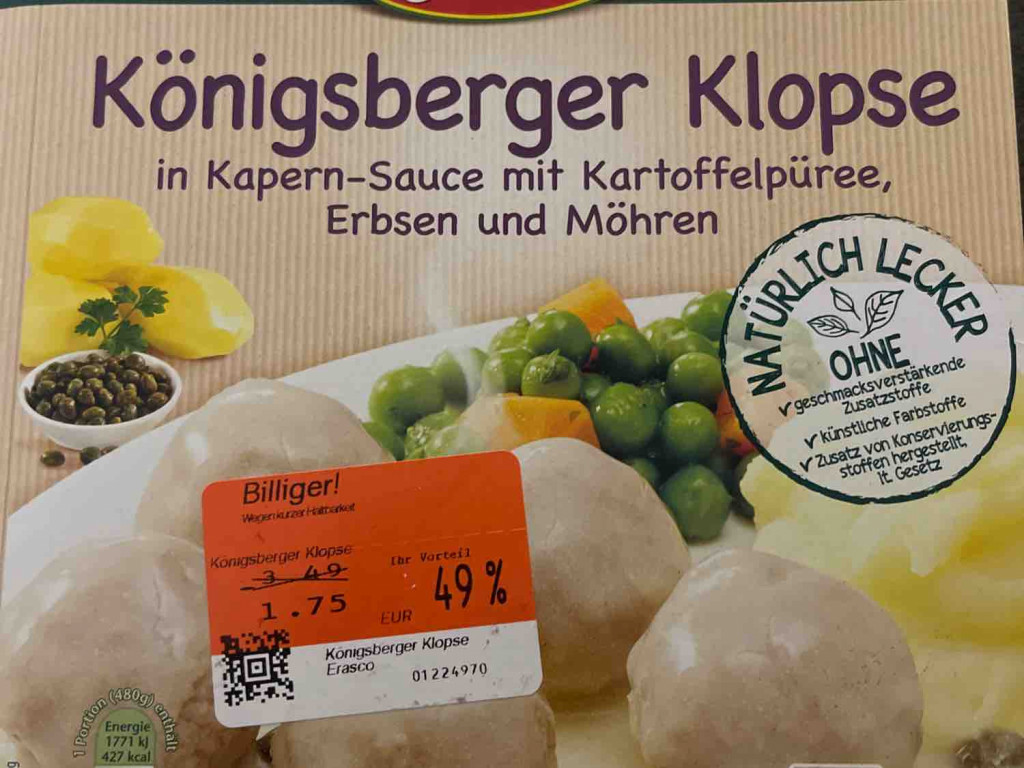 Erasco Königsberger Klopse Menü von LeOe26 | Hochgeladen von: LeOe26