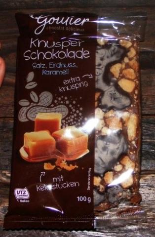 Knusper Schokolade Salz Erdnuss Karamell, Mit Keksstücken | Hochgeladen von: Siope