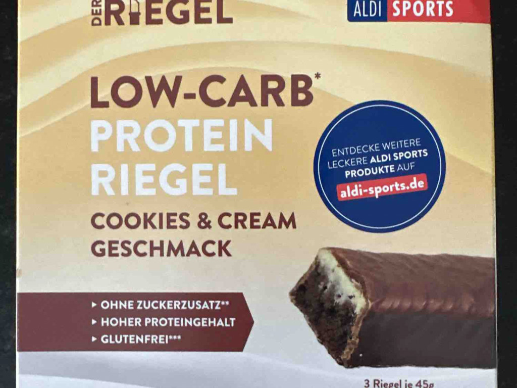 Low-Carb Protein Riegel, Cookies & Cream von woegeli | Hochgeladen von: woegeli