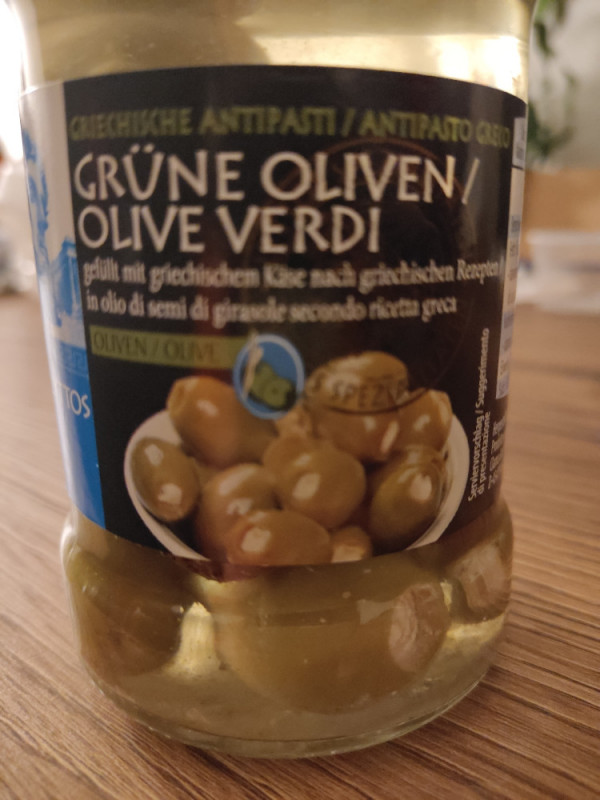 Grüne Oliven, Griechische Antipasti, gefüllt mit griechischem  v | Hochgeladen von: schilchery
