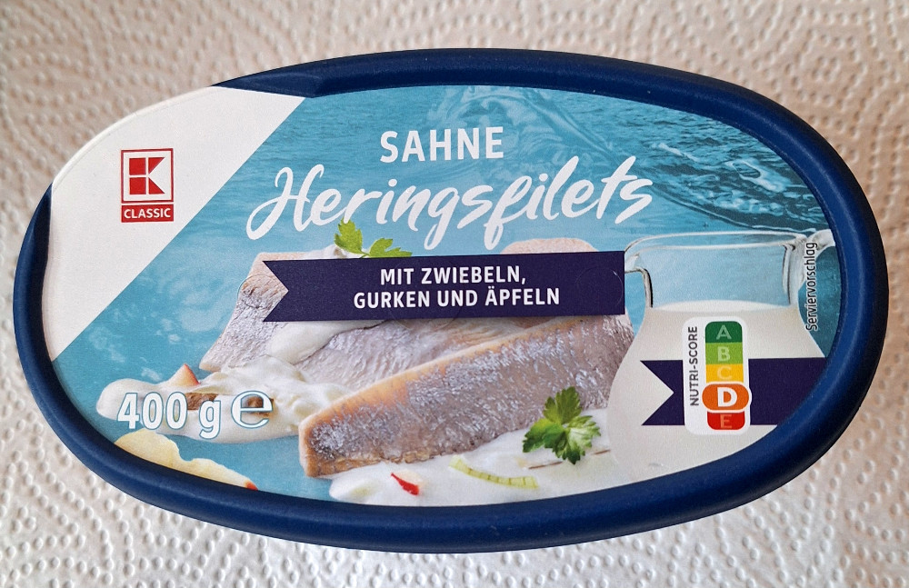 Sahne Heringsfilets, Mit Zwiebeln, Gurken und Äpfeln von Extal | Hochgeladen von: Extal