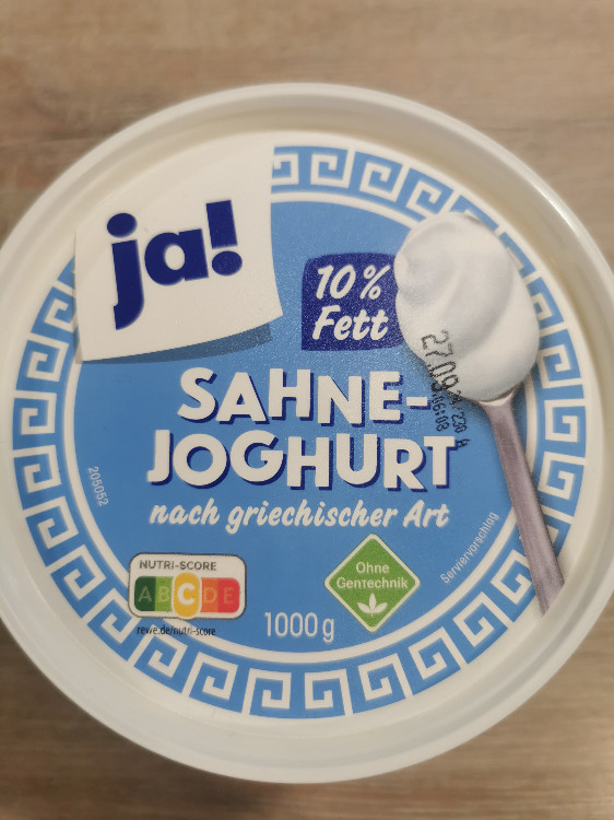 Sahne Joghurt, griech. Art 10% Fett von Schlumpfetta | Hochgeladen von: Schlumpfetta