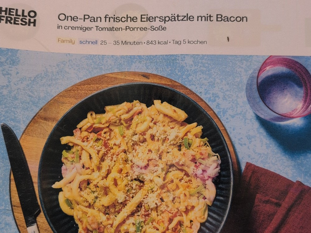 Hello Fresh One-Pan Eierspätzle mit Bacon von Matthias199211 | Hochgeladen von: Matthias199211