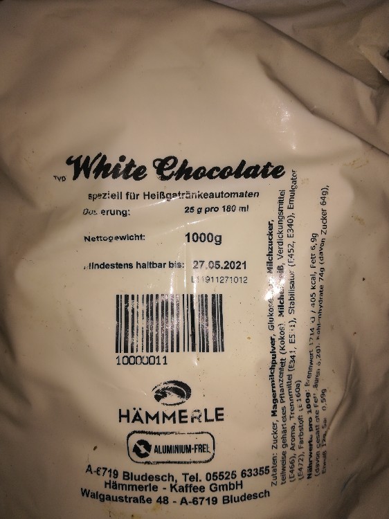 white chocolate, speziell für heißgetränkeautomaten von schmidtm | Hochgeladen von: schmidtmarko