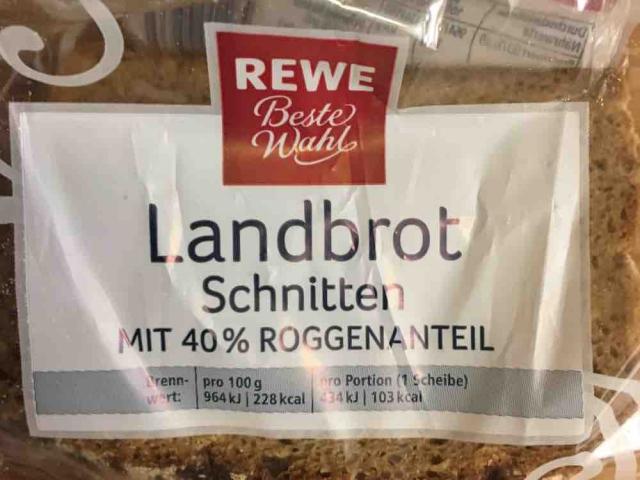 Landbrot Schnitten, Mit 40% Roggenanteil von borussia66 | Hochgeladen von: borussia66