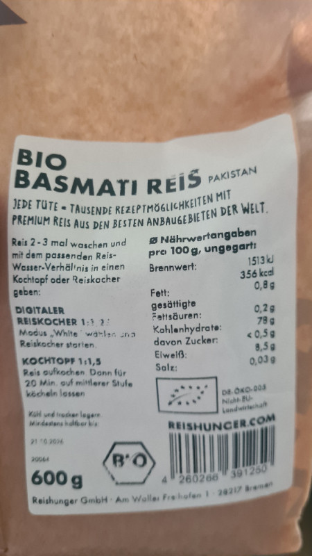 Bio Basmati Reis, Pakistan von montymax253 | Hochgeladen von: montymax253