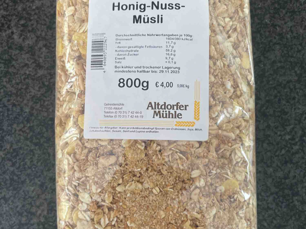 Honig-Nuss-Müsli von Cokroy | Hochgeladen von: Cokroy