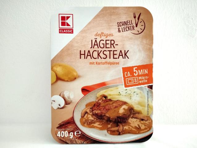 Jäger Hacksteak, mit Kartoffelpüree | Hochgeladen von: micha66/Akens-Flaschenking