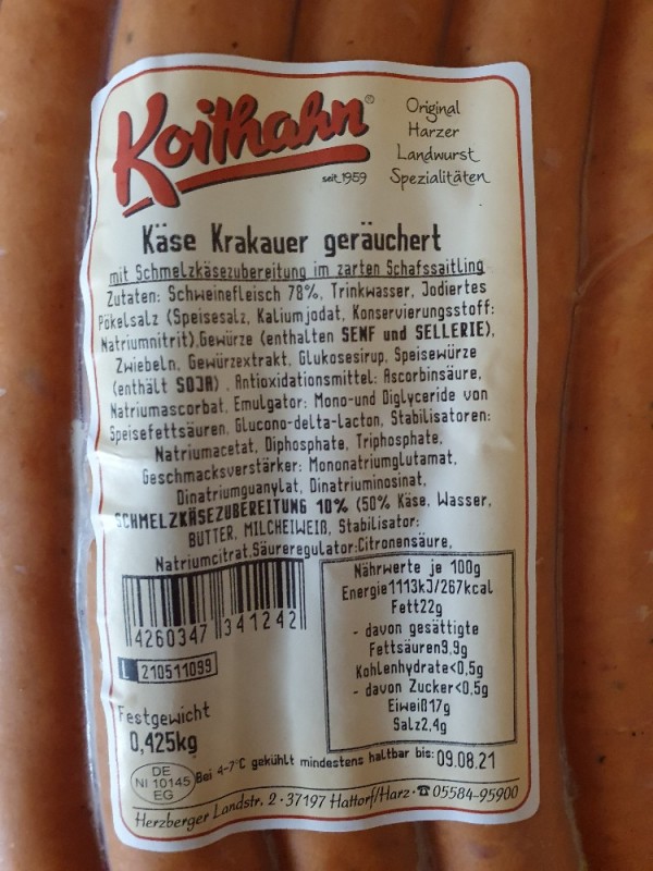 Käse Krakauer, geräuchert von Jeea | Hochgeladen von: Jeea