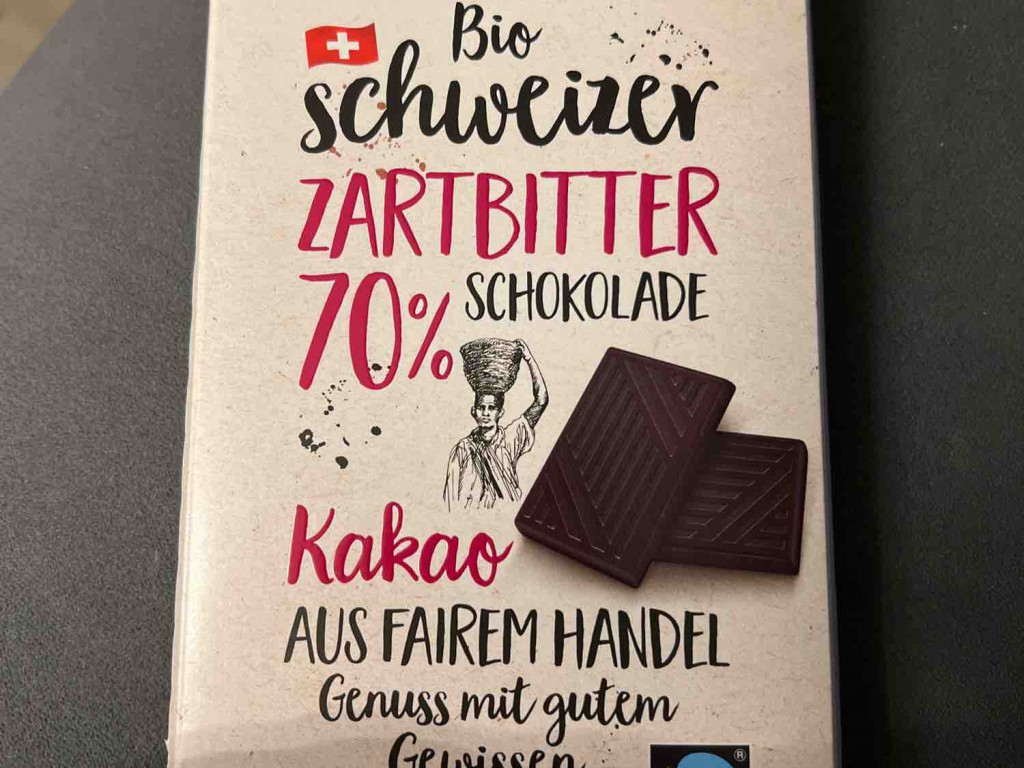 Bio Schweizer Zartbitterschokolade, 70% Kakao von MaxBi | Hochgeladen von: MaxBi