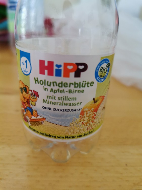 Hipp Holunderblüte in Apfel-Birne mit stillem Mineralwasser von  | Hochgeladen von: fraumona