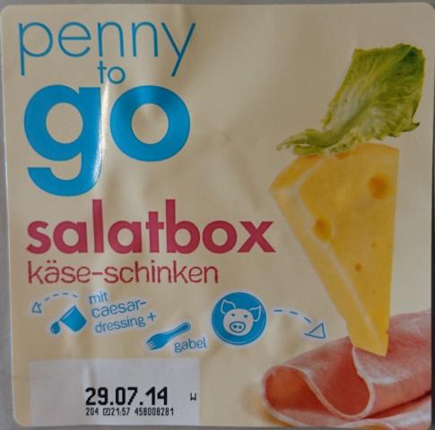 Penny to go Salatbox, Käse-Schinken mit Caesardressing | Hochgeladen von: rkalli